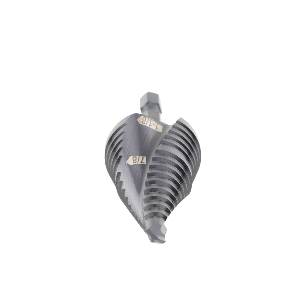 Broca Escalonada 12 en 1 de Liberación Rápida Acanaladura en Espiral produce Agujeros de 2-3 cm e Intermedios 10x más Durable QRST11 - SILYMX