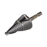 Broca Escalonada 12 en 1 de Liberación Rápida Acanaladura en Espiral produce Agujeros de 2-3 cm e Intermedios 10x más Durable QRST11 - SILYMX