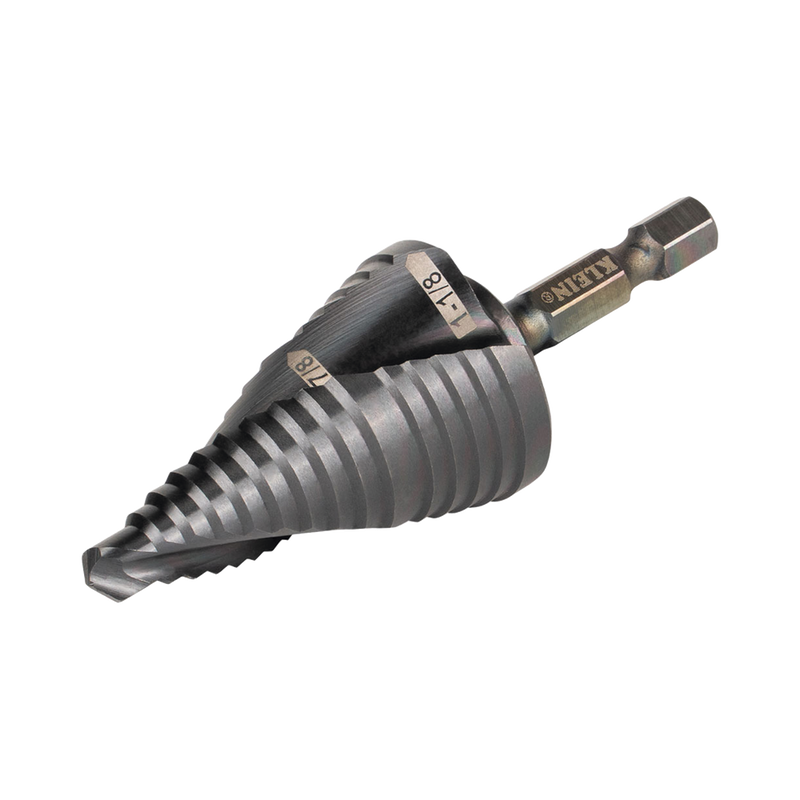 Broca Escalonada 12 en 1 de Liberación Rápida Acanaladura en Espiral produce Agujeros de 2-3 cm e Intermedios 10x más Durable QRST11 - SILYMX
