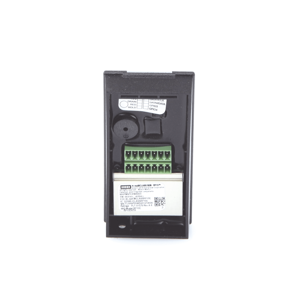 Lector de proximidad HID R10 Tarjetas PROX HID EM iClass SEOS / SE / SR / Mifare Classic DesFire Bluetooth Garantía de por Vida 900PMNTEKMA003 R10F - SILYMX