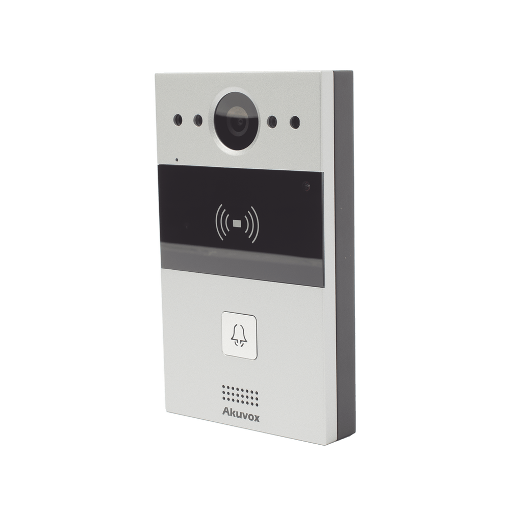 Video portero SIP de 1 botón con lector de tarjetas  Notificación a app  Notificación por llamada telefónica - SILYMX