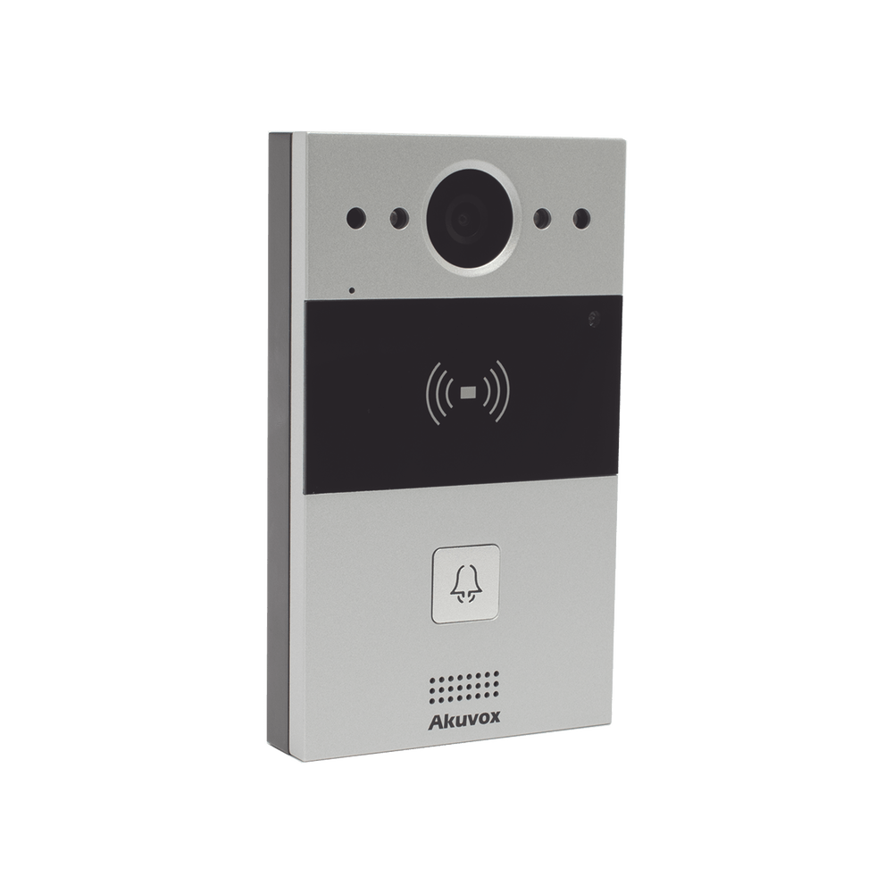 Video portero SIP de 1 botón con lector de tarjetas  Notificación a app  Notificación por llamada telefónica - SILYMX