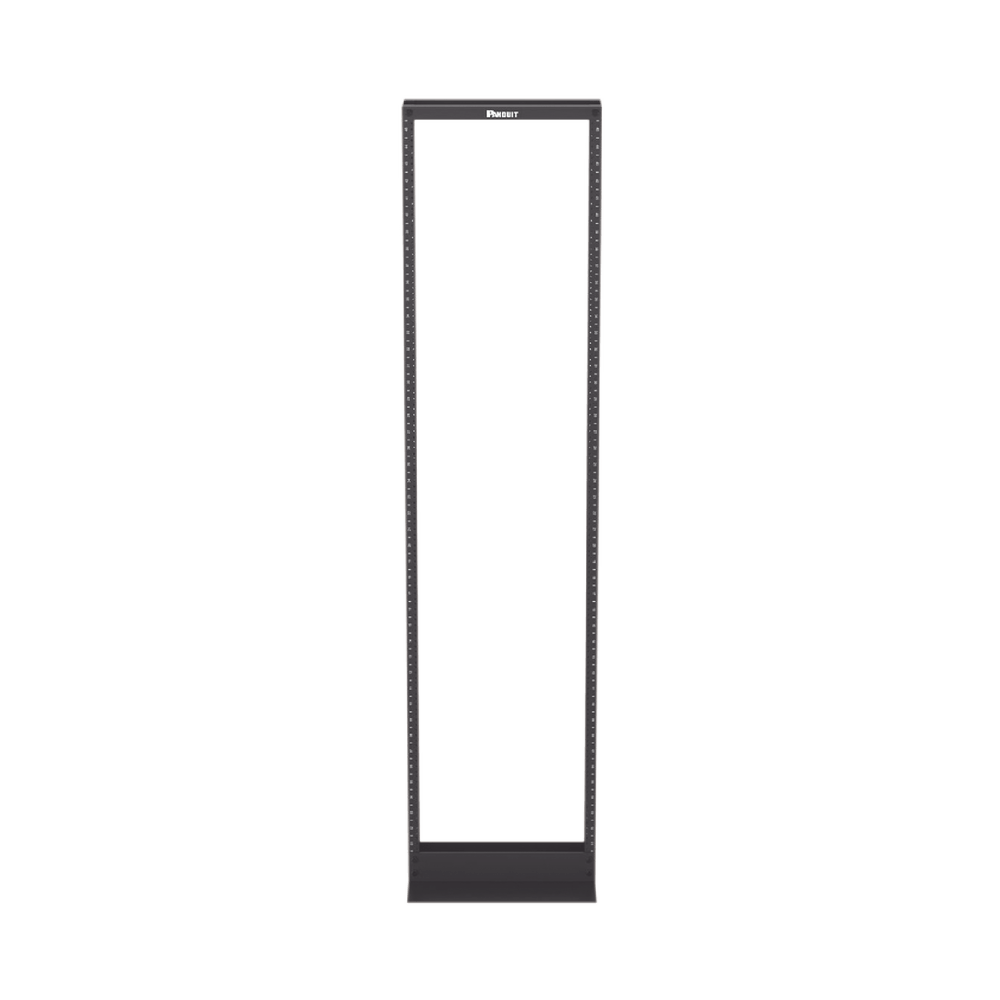 Rack De Dos Postes Panduit Estándar De 19 In Rieles Numerados Y Roscados #12-24 Fabricado En Aluminio 45 Unidades De Rack Color Negro R2PS - SILYMX