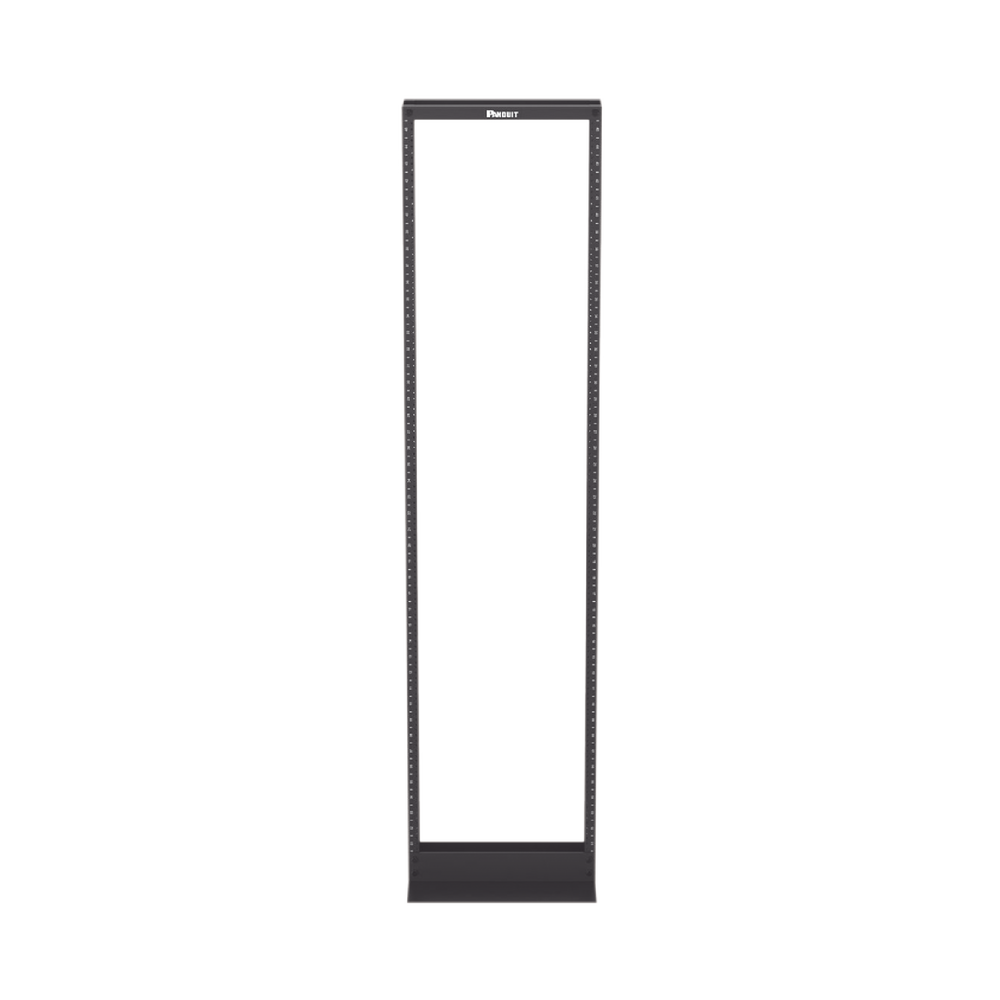 Rack De Dos Postes Panduit Estándar De 19 In Rieles Numerados Y Roscados #12-24 Fabricado En Aluminio 45 Unidades De Rack Color Negro R2P - SILYMX