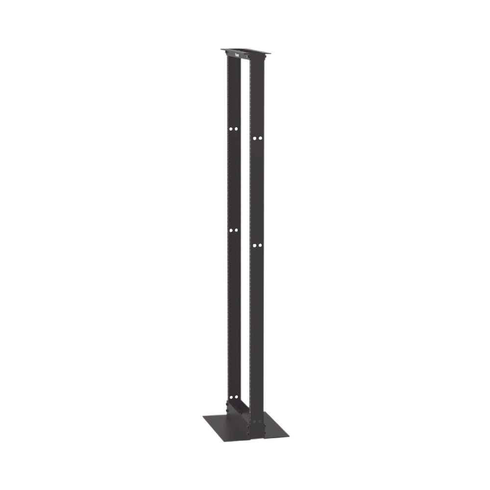 Rack De Dos Postes Panduit Estándar De 19 In Rieles Numerados Y Roscados #12-24 Fabricado En Aluminio 45 Unidades De Rack Color Negro R2P - SILYMX