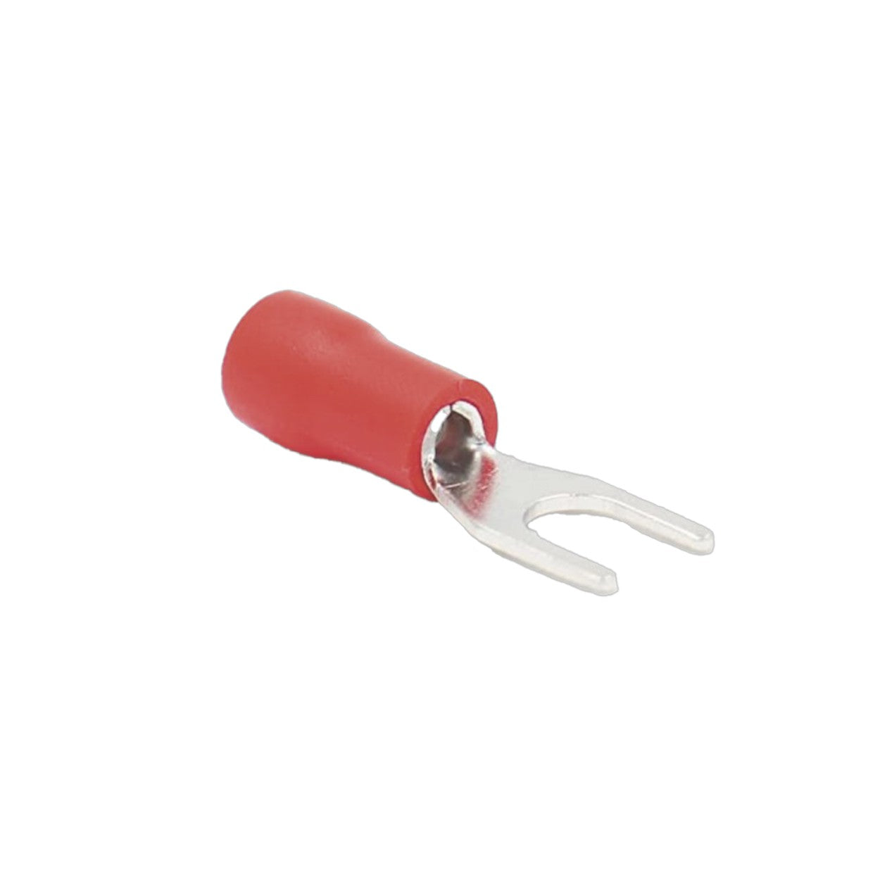 Terminal tipo horquilla  aislada 22 - 16 AWG  Rojo Paquete de 25 piezas RA1147 - SILYMX