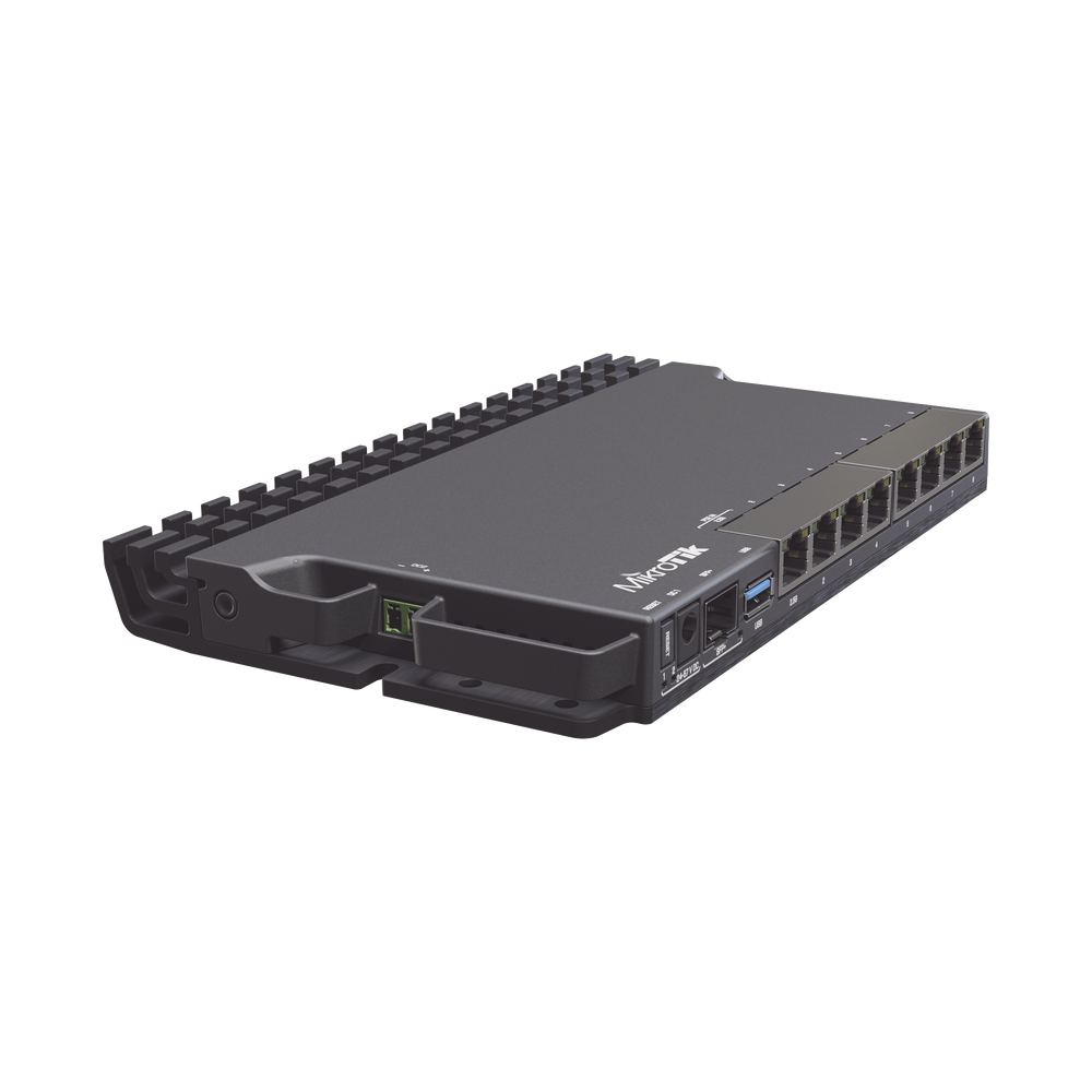 Ruteador 7xGEth, 1x2.5GEth, 1xSFP+ 10G, 4 nucleos 1.4Ghz 1GB RAM RB5009UG+S+IN - SILYMX