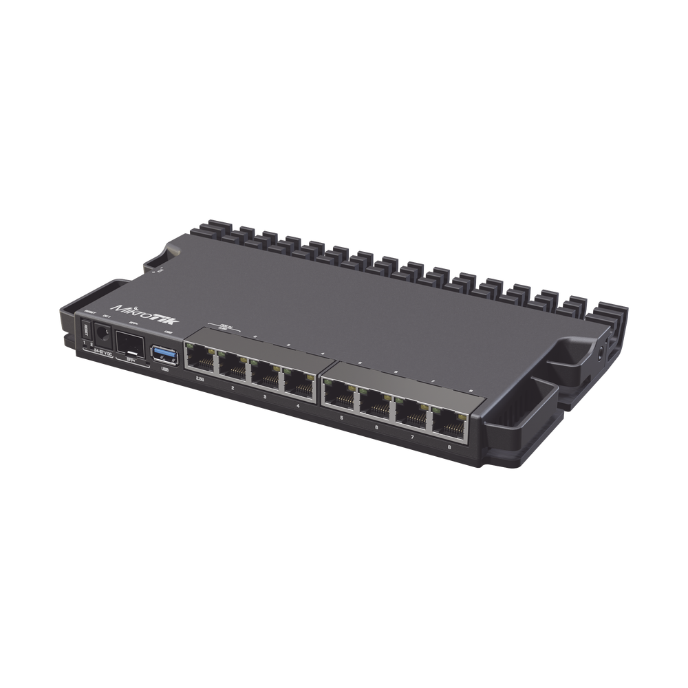 Ruteador 7xGEth, 1x2.5GEth, 1xSFP+ 10G, 4 nucleos 1.4Ghz 1GB RAM RB5009UG+S+IN - SILYMX