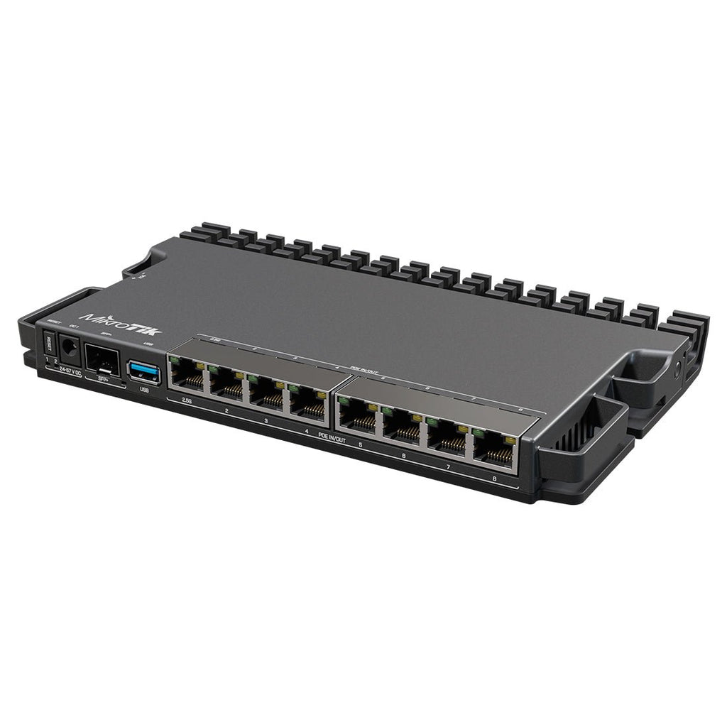 Ruteador PoE 8xGEth PoE in/out1xSFP+CPU 1.4G1G RAMRouterOS v7 RB5009UPR+S+IN - SILYMX