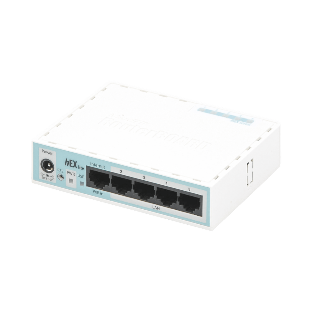 Router Alambrico Mikrotik Rb750r2 5 Puertos Rj45 Fast Alimentacion Poe Pasivo Carcasa Plastica - SILYMX