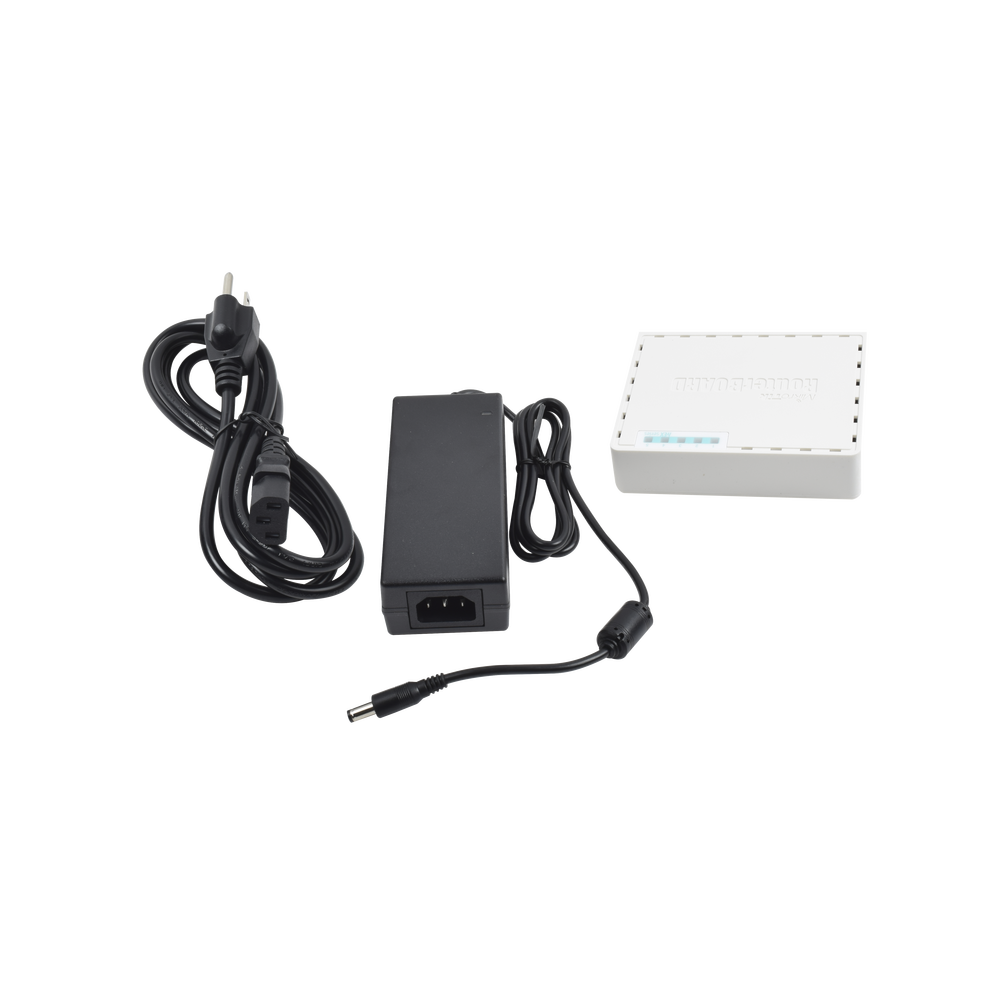 RouterBoard 5 Puertos Fast Ethernet 4 con PoE Pasivo 1 Puerto USB hEX PoE LITE RB750UPr2 - SILYMX