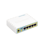 RouterBoard 5 Puertos Fast Ethernet 4 con PoE Pasivo 1 Puerto USB hEX PoE LITE RB750UPr2 - SILYMX