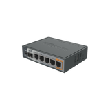 Router Dual Core 5 puertos Gigabit 1 Puerto SFP PoE in PoE Out hEX S RB760iGS - SILYMX