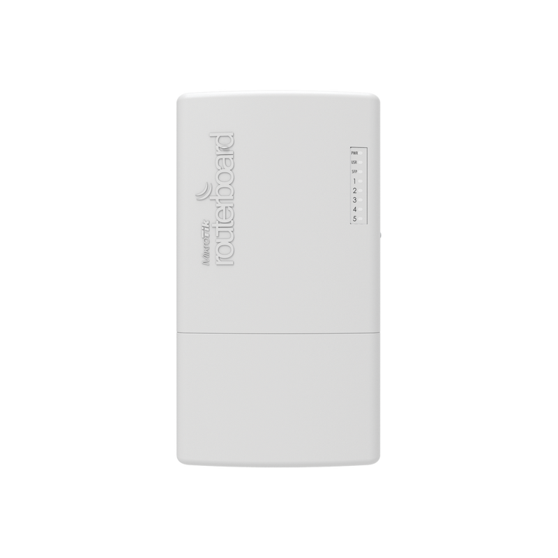 PowerBox Pro Router para exterior 5 puertos Gigabit, PoE 802.3af/at RB960PGS-PB