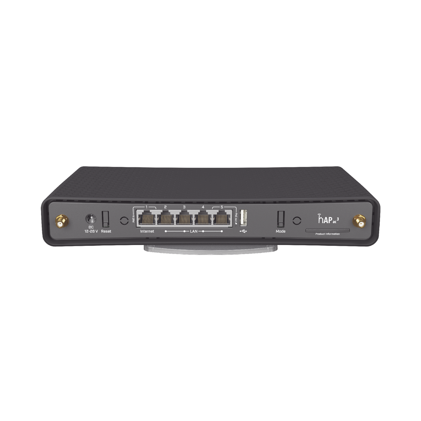 Router Wi-Fi Doble Banda MikroTik hAP ac3 · AC1200 · 5 Puertos Gigabit · Antenas Externas Alta Ganancia · PoE · USB - SILYMX