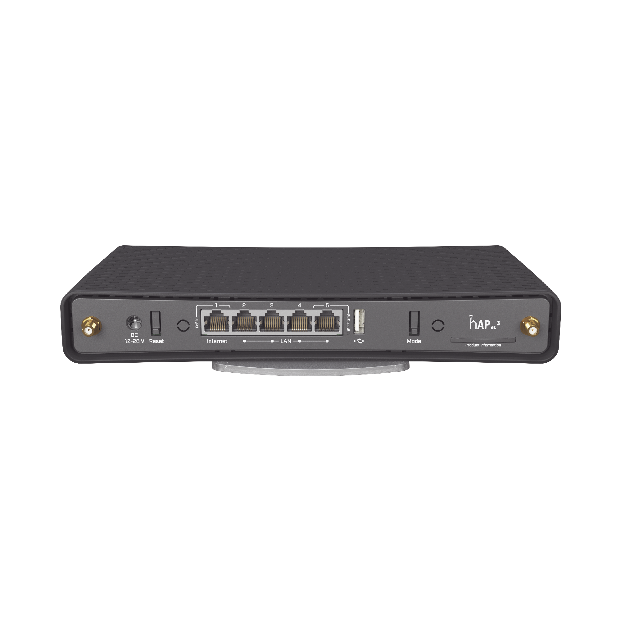 Router Wi-Fi Doble Banda MikroTik hAP ac3 · AC1200 · 5 Puertos Gigabit · Antenas Externas Alta Ganancia · PoE · USB - SILYMX