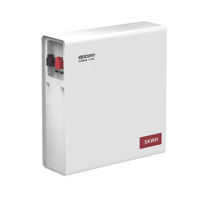 Batería de Litio Hierro Fosfato (LiFePO4) de 5 Kwh 51.2 Vcc 100 Ah Outdoor Instalación a pared EPCOM POWER LINE BY RITAR RES1005K - SILYMX