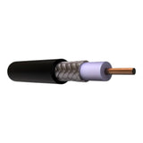 Bobina de Cable coaxial RG58 BROADCAST 20 AWG blindaje de malla trenzada de cobre estañado 96% aislante Intemperie 305 Metros RG-58U-SYS/1000 - SILYMX