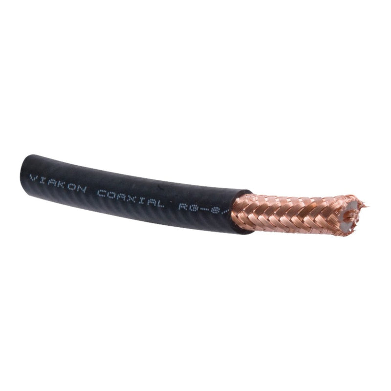 Cable Coaxial VIAKON RG8 305M 50 OHMS 4.1DB Malla de Cobre al 97 % Hecho en México Intemperie RG-8U-SYS/1000 - SILYMX