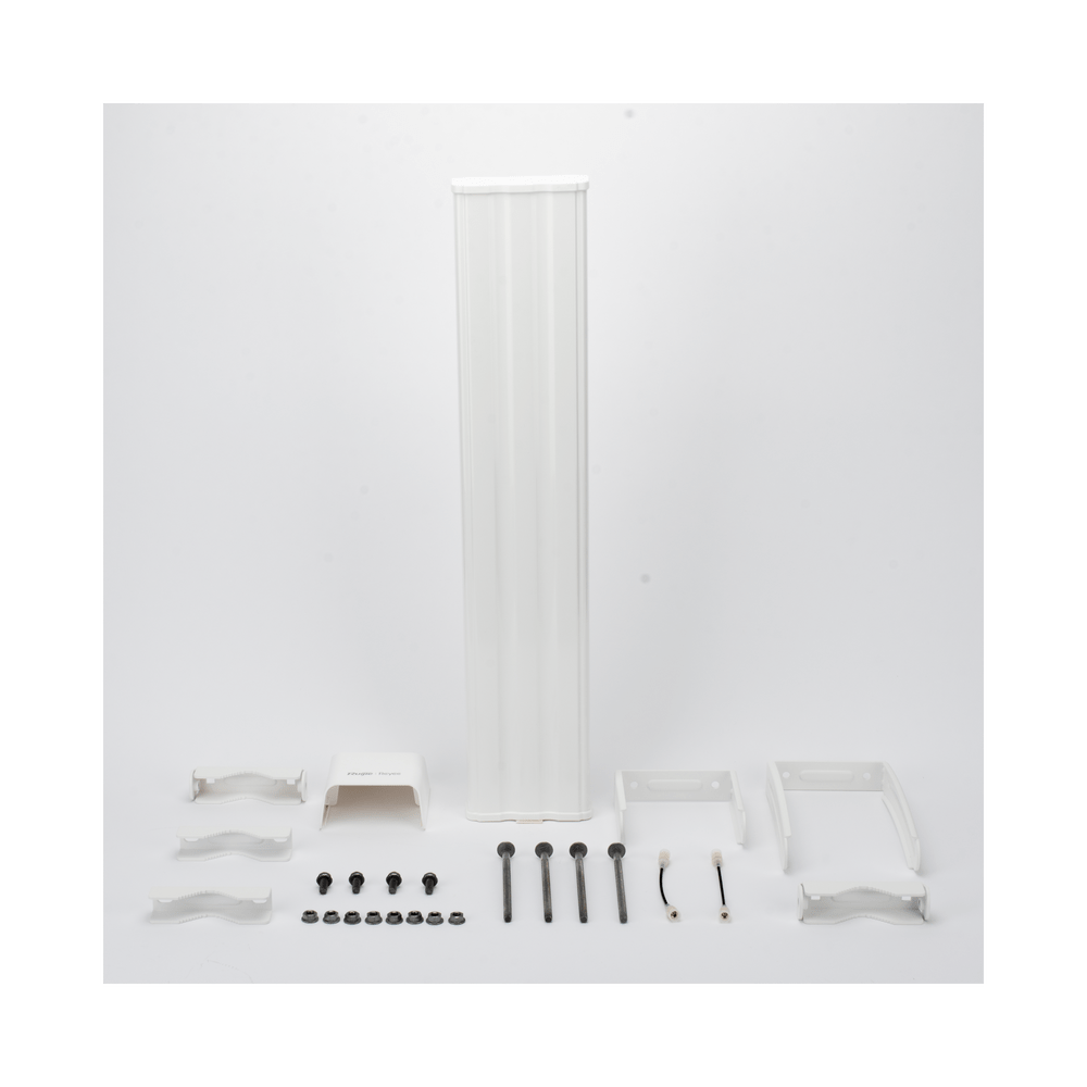 Antena Sectorial de 90° AirMetro con 20 dBi en Banda 5Ghz (5150-5850 Mhz) Slant 45° Compatibilidad Multi-Marca para enlaces Multipunto, Conectores SMA Hembra Inverso - SILYMX