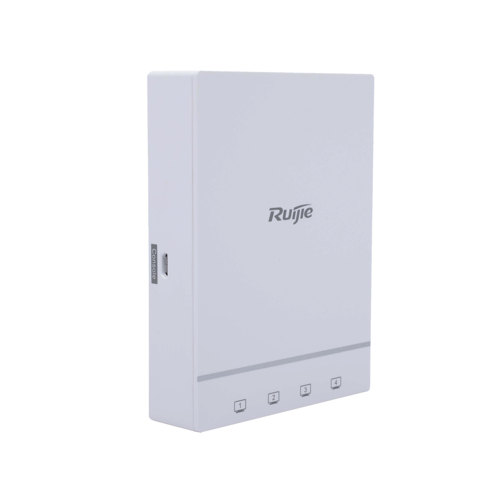 Punto de acceso RUIJIE Wi-Fi 6 para interior en pared hasta 1.7 Gbps doble banda 802.11AX MU-MIMO 2x2 RG-AP180 - SILYMX