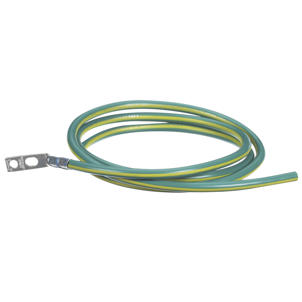 Kit De Jumper Para Conexión De Gabinete O Rack De Telecomunicaciones A Barra De Tierra Física 6 Awg 1.52 M De Largo RGCBNJ660P22 - SILYMX