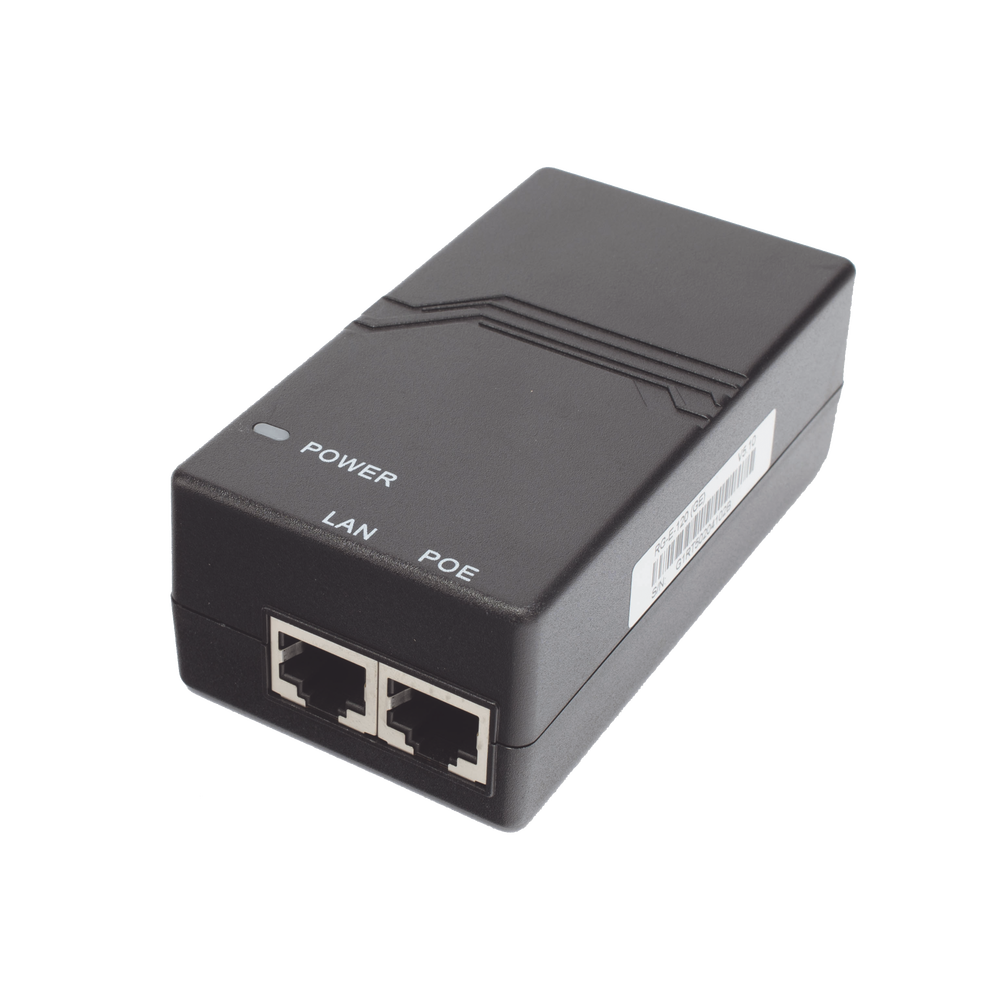 Inyector PoE estándar 802.3af Gigabit 50 V - 0.3 A - 15 W RG-E-120(GE) - SILYMX