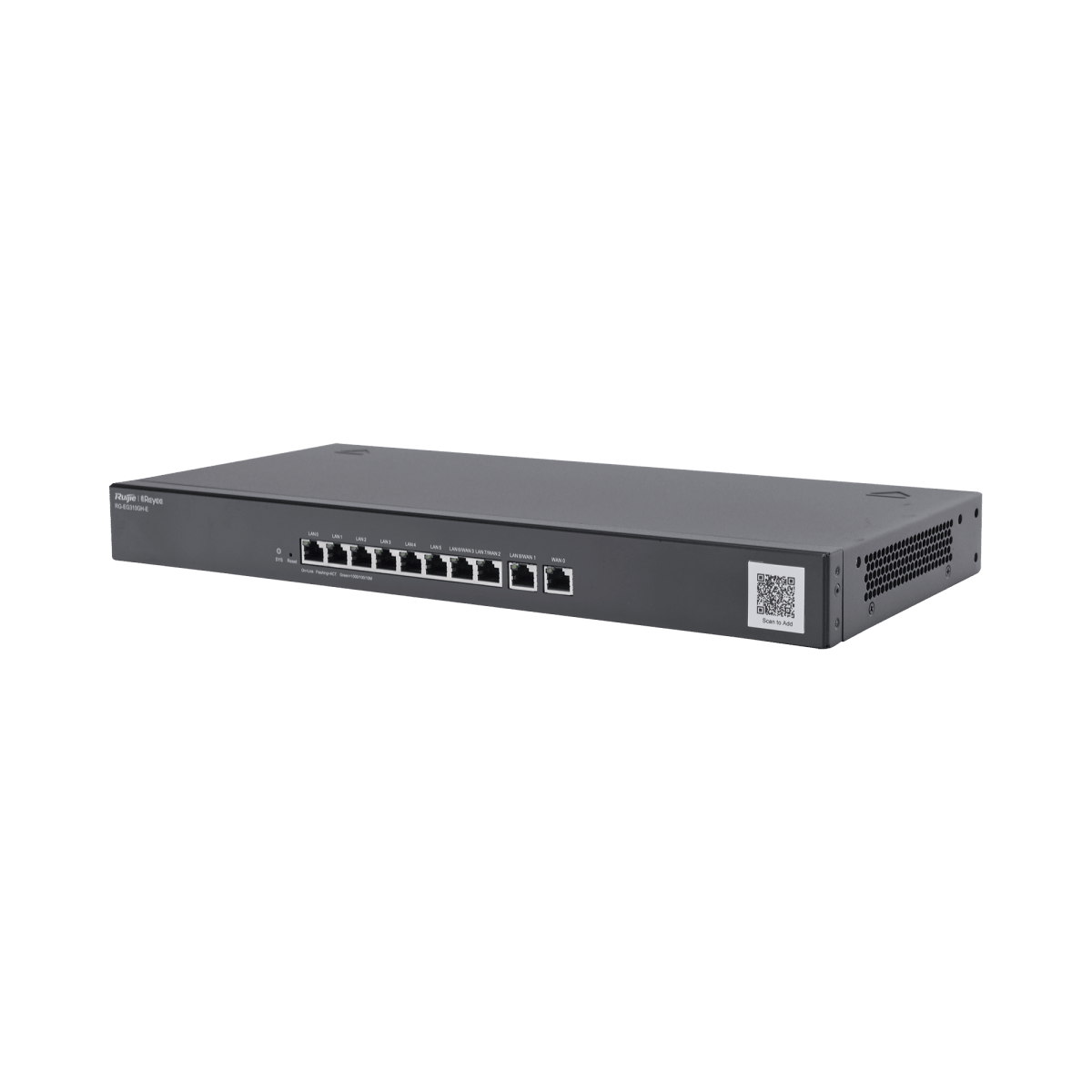 Routers, Firewalls, BalanceadoresRUIJIERG-EG310GH-ERouter SD - WAN Balanceador 4 WAN 1.5 Gbps 350 Clientes Rack 1U – Ruijie RG - EG310GH - E - SILYMX