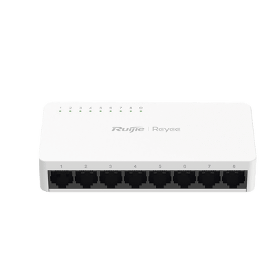 RUIJIERG-ES08G-LSwitch no administrable, Visible en la Topología de la Nube, con 8 puertos Gigabit 1G - SILYMX
