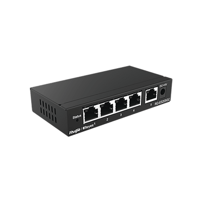 RUIJIERG-ES205GCSwitch Administrable con 5 puertos Gigabit, gestión gratuita desde la nube - SILYMX