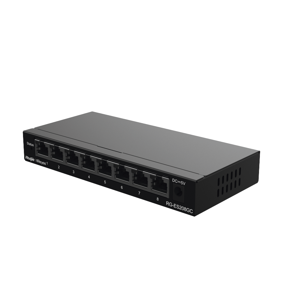 Switch Administrable RUIJIE con 8 puertos Gigabit gestión gratuita desde la nube RG-ES208GC - SILYMX