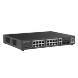 Switch L2 Administrable PoE con 16 puertos Gigabit PoE 802.3af/at + 2 SFP para fibra 1Gb RG-ES220GS-P - SILYMX