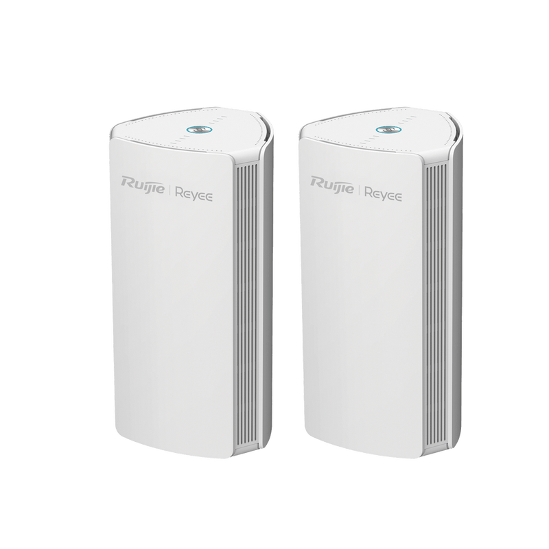 Home Router inalámbrico MESH WI-FI 6 2x2 doble banda 1 puerto WAN Gigabit y 2 puertos LAN Gigabit RG-M18(2PACK) - SILYMX