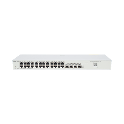RUIJIERG-NBS3100-24GT4SFP-V2Switch Administrable L2, 24 Puertos Eth 1G, 4 puertos SFP 1G, Administración Remota en la Nube. - SILYMX