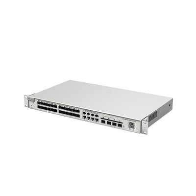 RUIJIERG-NBS3200-24SFP/8GT4XSSwitch administrable Capa 2+ Plus, 24 puertos SFP con 8 puertos Ethernet Gigabit y 4 SFP+ gestión en la nube - SILYMX