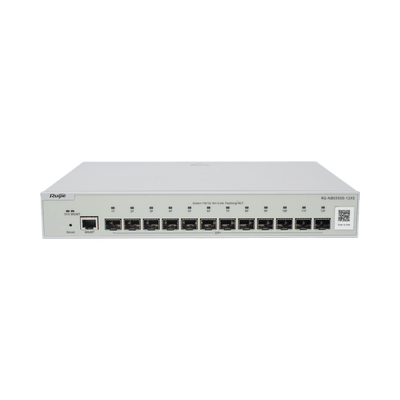 RUIJIERG-NBS5500-12XSSwitch Administrable Full Aggregation Capa 3, 12 Puertos SFP+ 10G y un Puerto MGMT - SILYMX