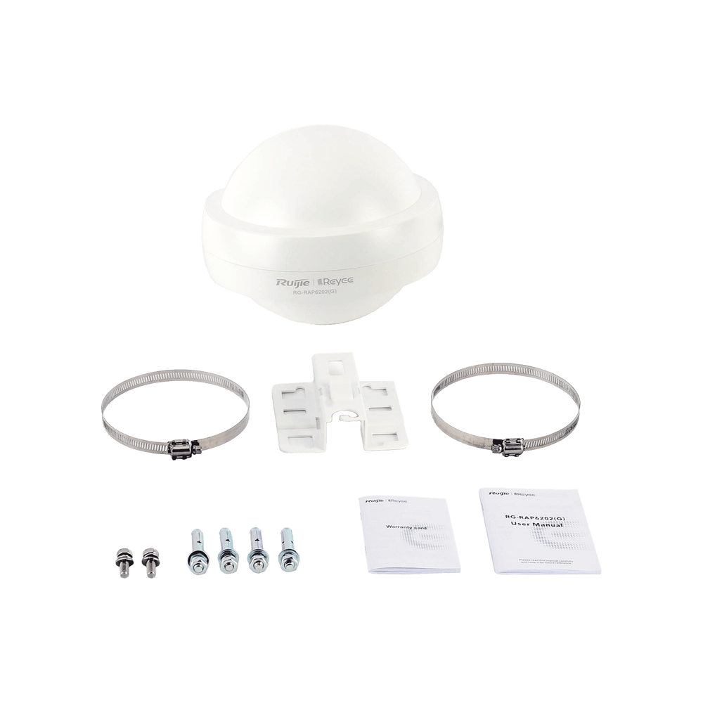 Punto de Acceso RUIJIE Mesh Wi-Fi 5 802.11ac Omnidireccional IP68 contra descargas de 4kV certificación RoHS RG-RAP6202(G) - SILYMX