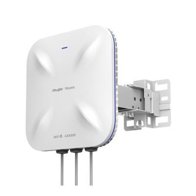 Punto de Acceso Mesh Wi-Fi 6 Industrial para Exterior Sectorial 60°, hasta 5.95 Gbps, MU-MIMO 4x4, Filtros Anti Interferencia y Auto Optimización con IA, puerto eth 2.5G y SFP
