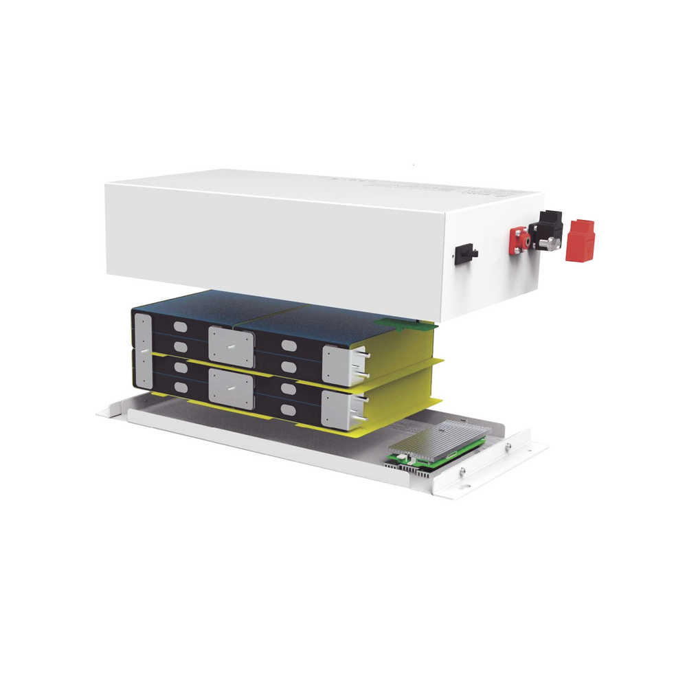 Batería de Litio Ciclo Profundo 12.8 Vcc 200Ah (LiFePO4 case Metalico) Solar Máximo 100 A de Descarga - SILYMX