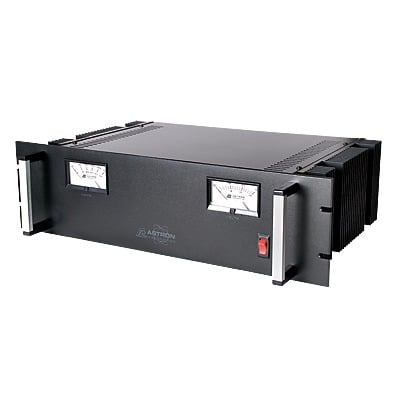 Fuente de poder  13.8Vcc, 35A, lineal regulada con circuito cargador de baterías, para instalación en rack - SILYMX