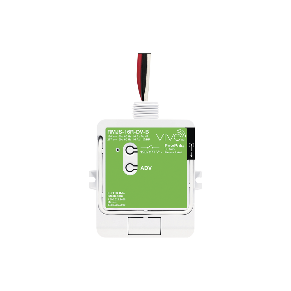 Módulo de Relé 16A Lutron Electronics RMJS16RDVB – Iluminación Comercial y Edificios Inteligentes