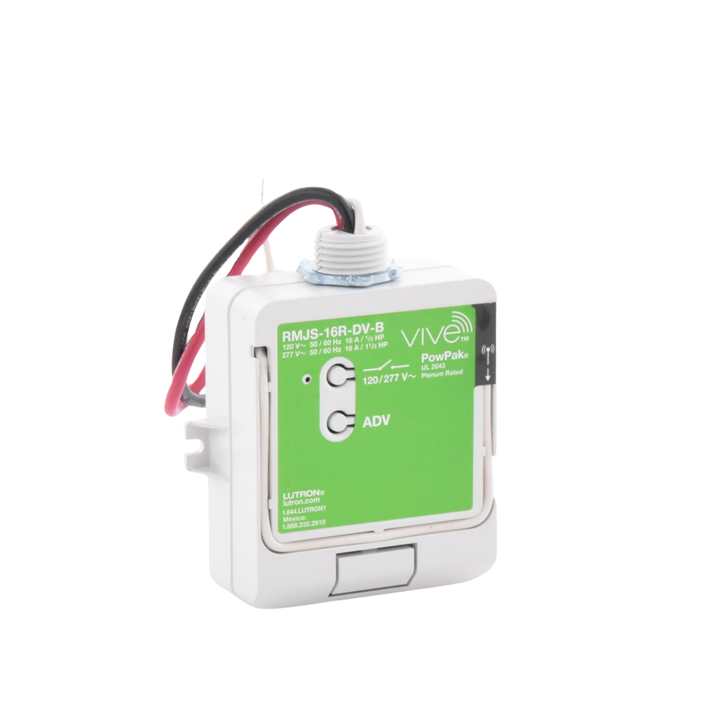 Módulo de Relé 16A Lutron Electronics RMJS16RDVB – Iluminación Comercial y Edificios Inteligentes