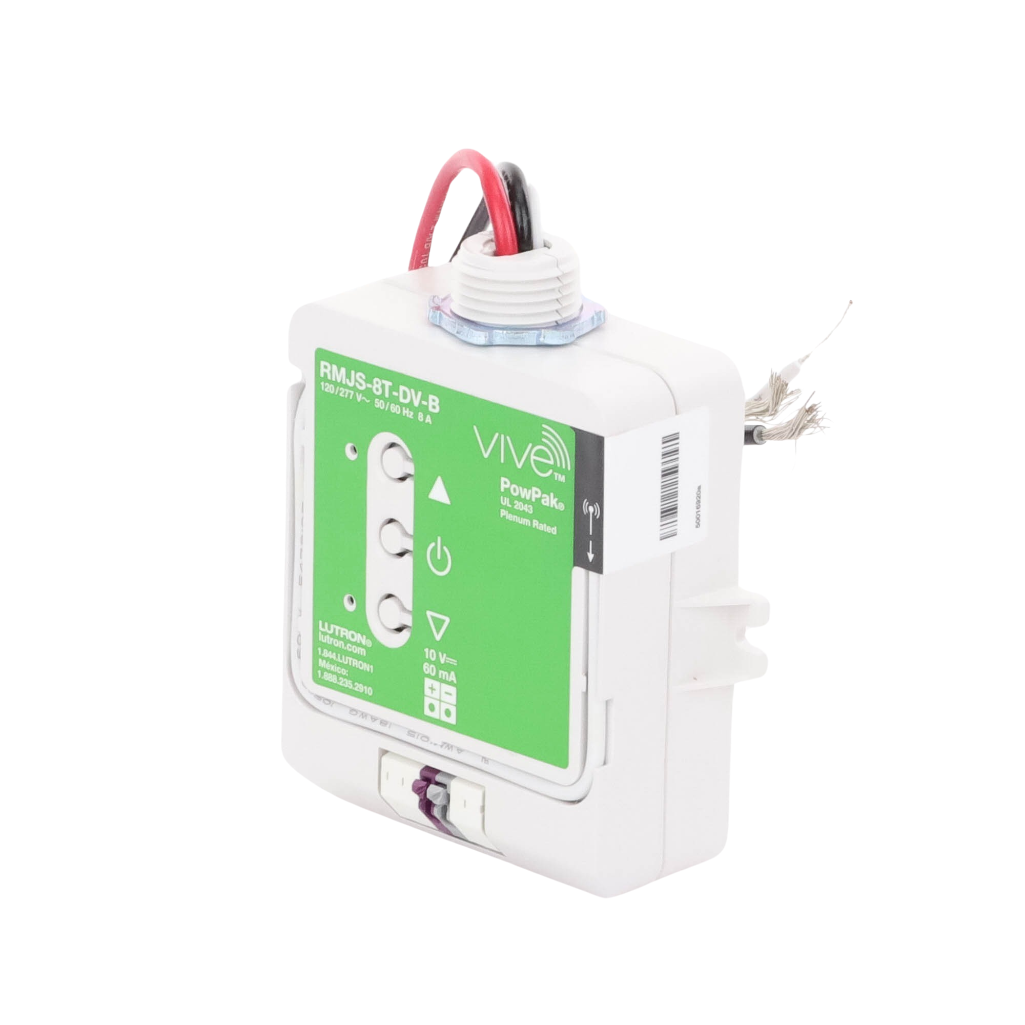 Controlador Atenuador 0-10V 8A para Iluminación por Zona – Lutron RMJS8TDVB - SILYMX