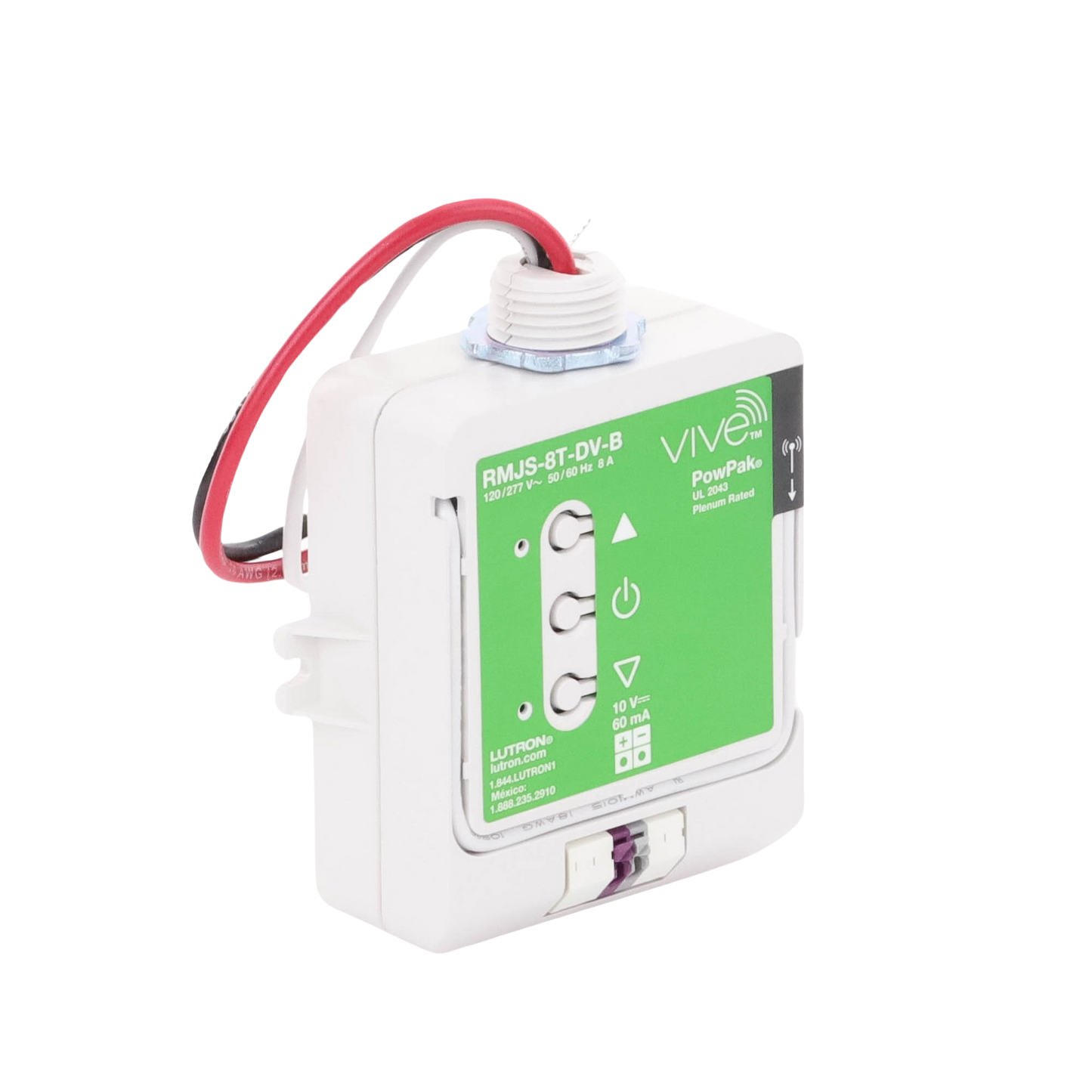 Controlador Atenuador 0-10V 8A para Iluminación por Zona – Lutron RMJS8TDVB - SILYMX