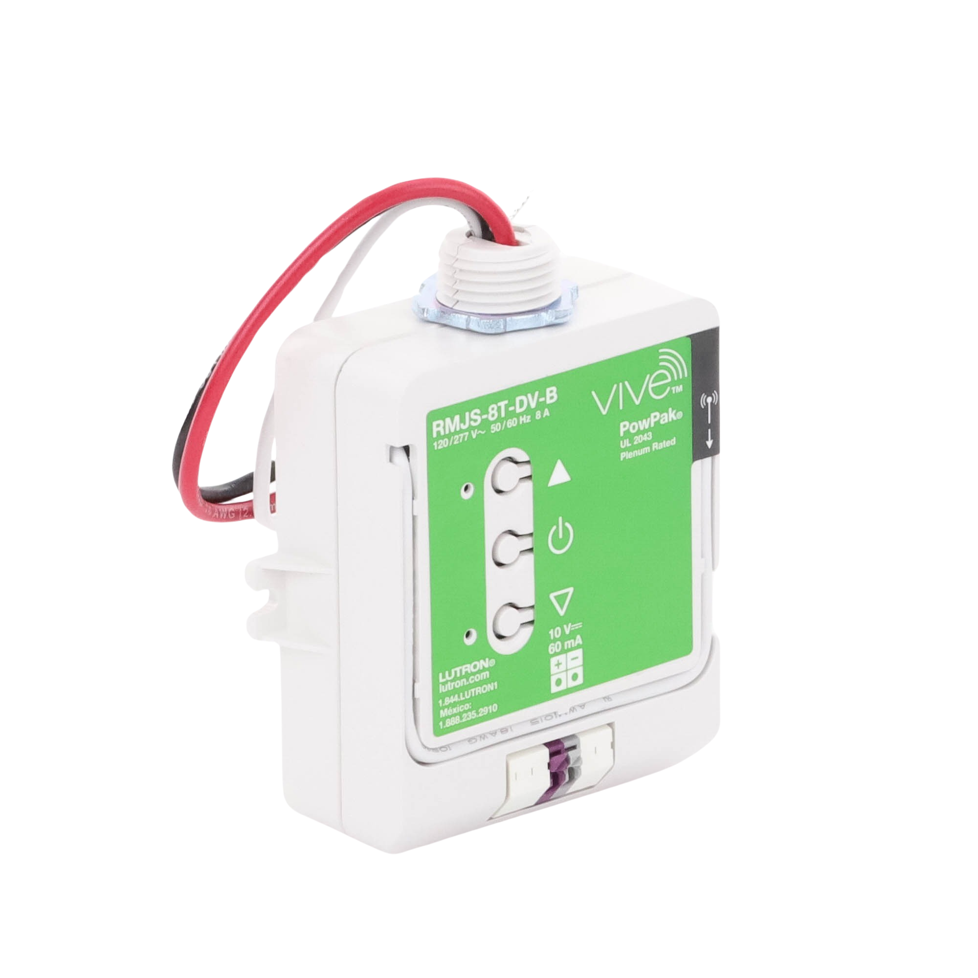 Controlador Atenuador 0-10V 8A para Iluminación por Zona – Lutron RMJS8TDVB - SILYMX