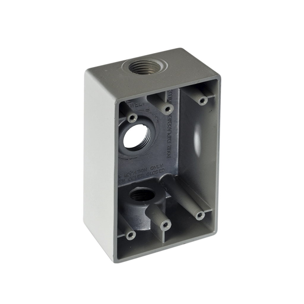 Caja Condulet FS de 3/4" (19.05mm) con tres bocas a prueba de intemperie RAWELT RR-0282 - SILYMX