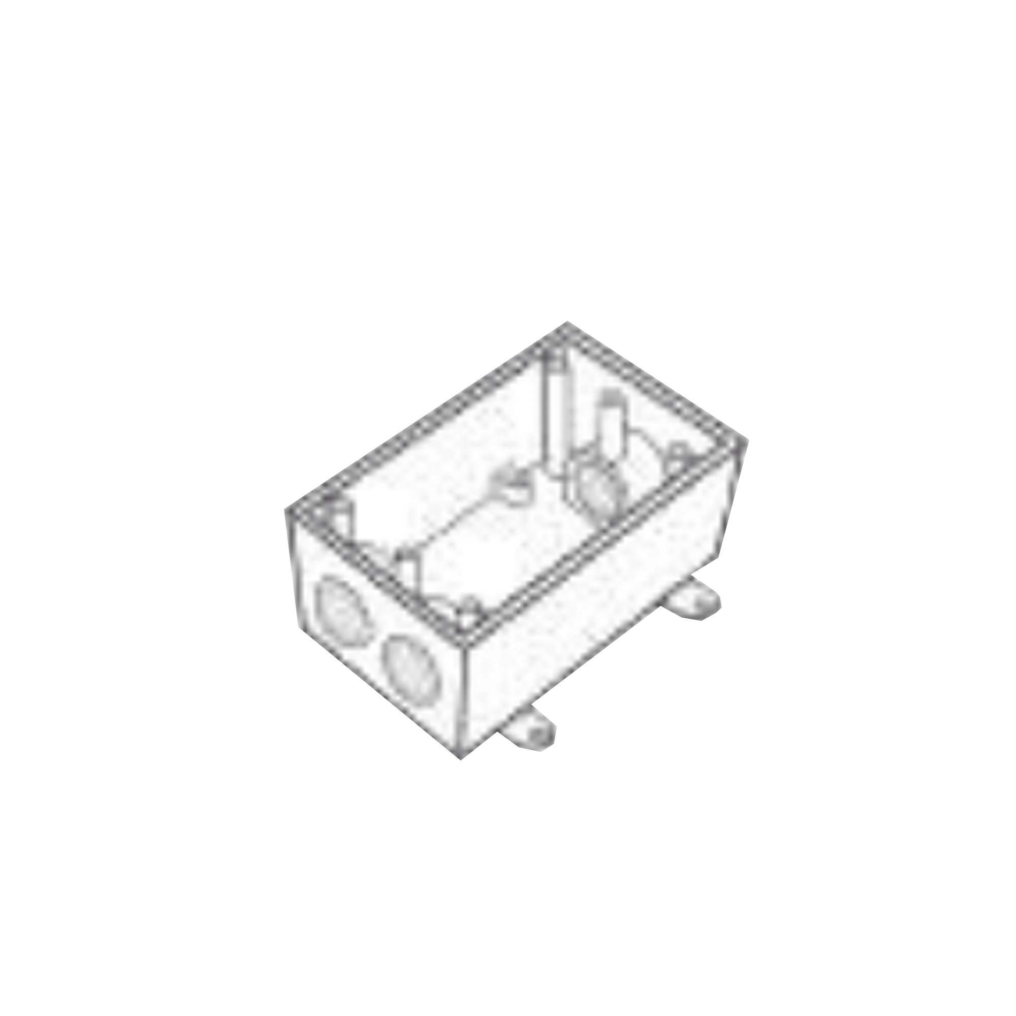 Caja Condulet FS de 3/4" ( 19.05 mm ) con tres bocas a prueba de intemperie.