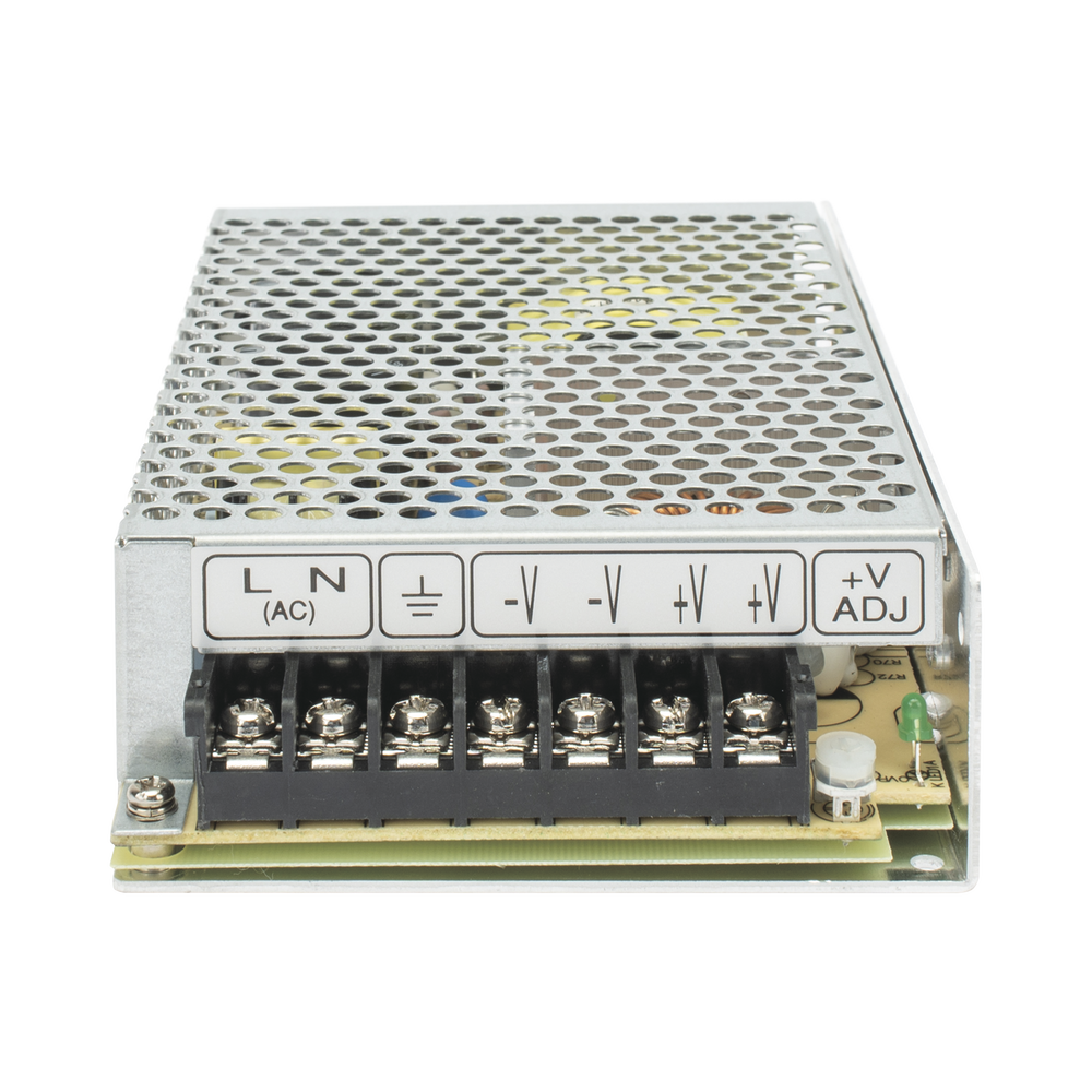 Fuente de Poder Industrial Conmutada MEANWELL 100W de Potencia 24Vcc 4.5A RS-100-24 - SILYMX