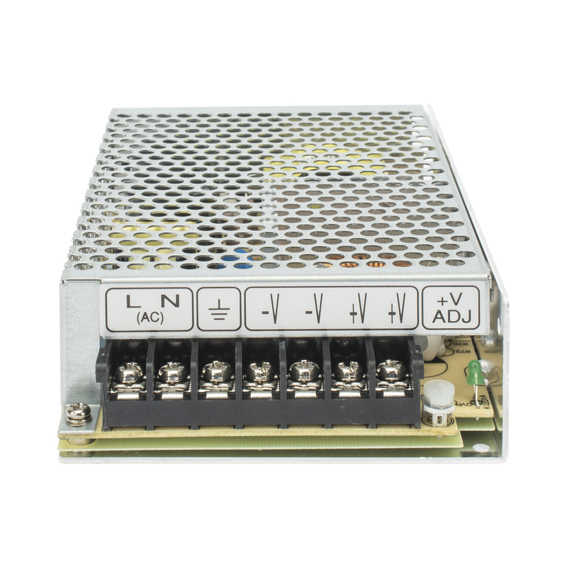 Fuente de Poder Industrial Conmutada MEANWELL 100W de Potencia 24Vcc 4.5A RS-100-24 - SILYMX