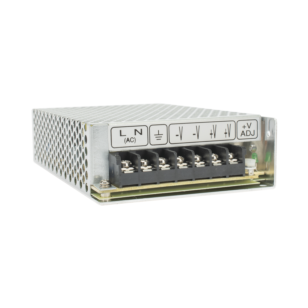 Fuente de Poder Industrial Conmutada MEANWELL 100W de Potencia 24Vcc 4.5A RS-100-24 - SILYMX